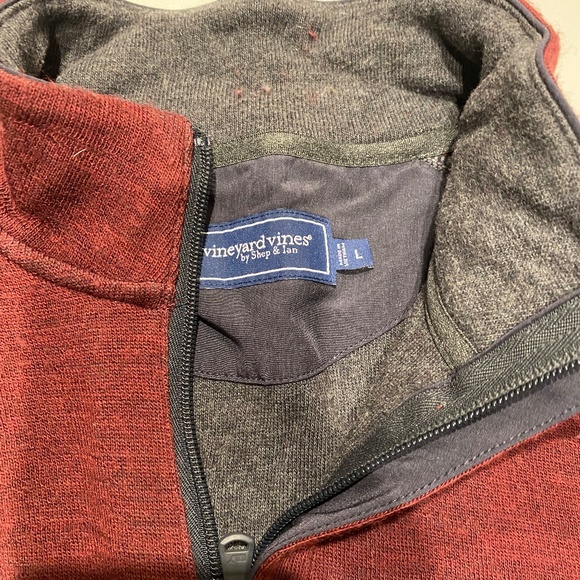 Vineyard Vines Sagamore Wool Quarter Zip - Picture 2 of 4